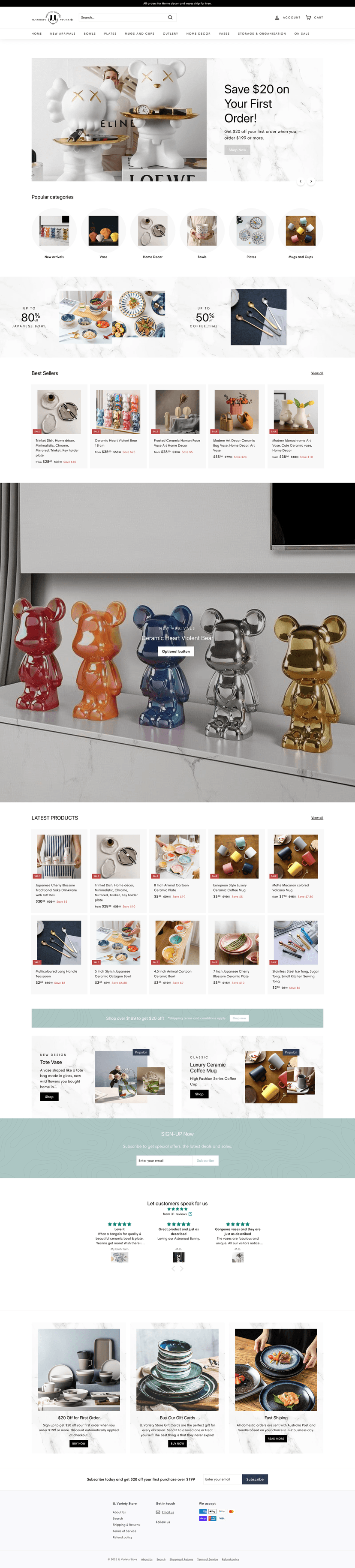 JL Variety - Web Development in Canberra